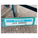 Greenlee Mechanical bender, 1818