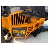 Poulan Pro Chainsaw with case & extra 18" chain.