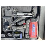 (2) Powers Trak-It C3 Gas Fastening tool in cases; Battery and charger
