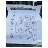 (2) Powers Trak-It C3 Gas Fastening tool in cases; Battery and charger Both power up