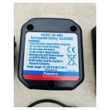 (2) Powers Trak-It C3 Gas Fastening tool in cases; Battery and charger Both power up