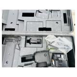 (2) Powers Trak-It C3 Gas Fastening tool in cases; Battery and charger Both power up