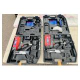 (2) Powers Trak-it Power Fasteners C3 ST Nail Guns with batteries and chargers Both power up