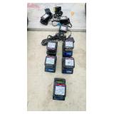 (2) Powers Trak-it Power Fasteners C3 ST Nail Guns with batteries and chargers Both power up