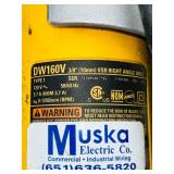 7 corded tools: Bosch angle grinders, Milwaukee angle grinder &  Dewalt right angle drill & angle grinder