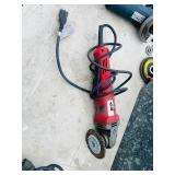 7 corded tools: Bosch angle grinders, Milwaukee angle grinder &  Dewalt right angle drill & angle grinder