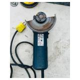 7 corded tools: Bosch angle grinders, Milwaukee angle grinder &  Dewalt right angle drill & angle grinder