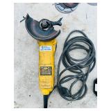 7 corded tools: Bosch angle grinders, Milwaukee angle grinder &  Dewalt right angle drill & angle grinder