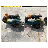 (2) Makita XSC01 handheld circular saws with 2 18V 3.0 AH batteries & a DC18RA charger
