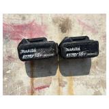 (2) Makita XSC01 handheld circular saws with 2 18V 3.0 AH batteries & a DC18RA charger.