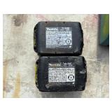 (2) Makita XSC01 handheld circular saws with (1) 18V 3.0 AH  and (1) 4.0 AH batteries & a DC18RA charger