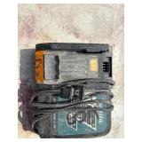 (2) Makita XSC01 handheld circular saws with (1) 18V 3.0 AH  and (1) 4.0 AH batteries & a DC18RA charger