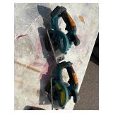 (2) Makita XSC01 handheld circular saws with (1) 18V 3.0 AH and (1) 4.0 AH batteries & a DC18RA charger