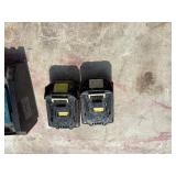 (2) Makita XSC01 handheld circular saws with (1) 18V 3.0 AH and (1) 4.0 AH batteries & a DC18RA charger