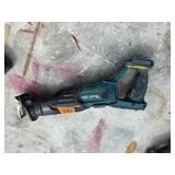 (2) Makita handheld sawzals XRJ05 with 2 18V  3.0 AH batteries & a DC18RC charger