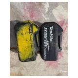 (2) Makita handheld sawzals XRJ05 with 2 18V  3.0 AH batteries & a DC18RC charger