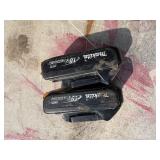 (2) Makita impact drivers with (2) 18V batteries & a DC18RC charger