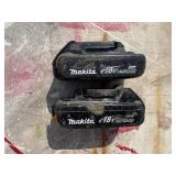 (2) Makita impact drivers XDT04 with (2) 18V batteries & a DC18RC charger