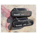 (2) Makita impact drivers XDT04 with (2) 18V batteries & a DC18RC charger