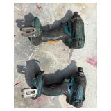 (2) Makita impact drivers LXDT04 with (2) 18V batteries & a DC18RC charger