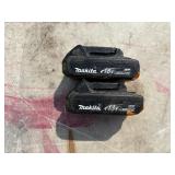 (2) Makita impact drivers LXDT04 with (2) 18V batteries & a DC18RC charger