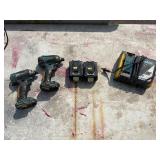 (2) Makita impact drivers XDT04 with (2) 18V 3.0AH batteries & a DC18RC charger