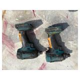 (2) Makita impact drivers XDT04 with (2) 18V 3.0AH batteries & a DC18RC charger