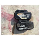 (2) Makita impact drivers XDT04 with (2) 18V 3.0AH batteries & a DC18RC charger