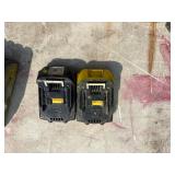 (2) Makita impact drivers with (2) 18V batteries & a DC18RC charger