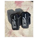 (2) Makita impact drivers with (2) 18V 3.0AH batteries & a DC18RC charger