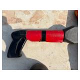 Hilti DX600N concrete nail gun with safety boosters, concrete nails and anchors, in a case