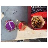 Hilti DX600N concrete nail gun with safety boosters, concrete nails and anchors, in a case