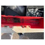 Hilti DX600N concrete nail gun with safety boosters, concrete nails and anchors, in a case