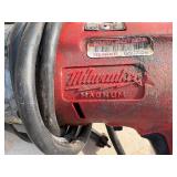 3 power tools: Bosch Bulldog corded hammer drill & two Milwaukee Corded Magnum Holeshooter Drills all power up