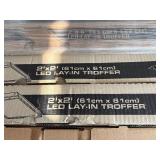 (17)  Lithonia 2x4 Lensed LED Lay-in Troffers and  (8) Lithonia 2 x 2 Lay-in LED Troffers