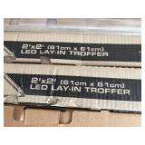 (17)  Lithonia 2x4 Lensed LED Lay-in Troffers and  (8) Lithonia 2 x 2 Lay-in LED Troffers
