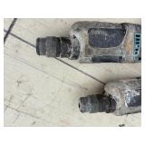 (2) Makita rotary hammer drills: XRH04 and BHR241 with (2) 18V 3.0AH batteries & a DC18RC charger