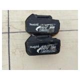 (2) Makita rotary hammer drills: XRH04 and BHR241 with (2) 18V 3.0AH batteries & a DC18RC charger