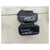 (2) Makita cordless rotary hammer drills: XRH04 with (2) 18V 3.0AH batteries & a DC18RC charger