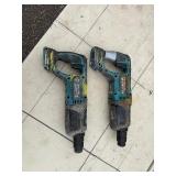 (2) Makita rotary hammer drills: XRH04 and BHR241 with (2) 18V 3.0AH batteries & a DC18RC charger