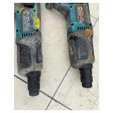 (2) Makita rotary hammer drills: XRH04 and BHR241 with (2) 18V 3.0AH batteries & a DC18RC charger