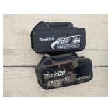 (2) Makita rotary hammer drills: XRH04 and BHR241 with (2) 18V 3.0AH batteries & a DC18RC charger