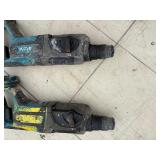 (2) Makita cordless rotary hammer drills: XRH04 with (2) 18V 3.0AH batteries & a DC18RC charger