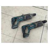 (2) Makita rotary hammer drills: XRH04 and BHR241 with (2) 18V 3.0AH batteries & a DC18RC charger