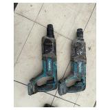 (2) Makita rotary hammer drills: XRH04 and BHR241 with (2) 18V 3.0AH batteries & a DC18RC charger