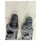 (2) Makita rotary hammer drills: XRH04 and BHR241 with (2) 18V 3.0AH batteries & a DC18RC charger