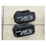 (2) Makita rotary hammer drills: XRH04 and BHR241 with (2) 18V 3.0AH batteries & a DC18RC charger