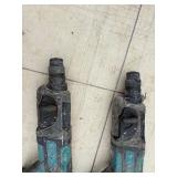 (2) Makita cordless rotary hammer drills: XRH04 with (2) 18V 3.0AH batteries & a DC18RC charger