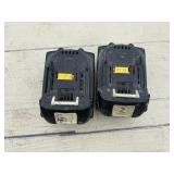 (2) Makita cordless rotary hammer drills: XRH04 with (2) 18V 3.0AH batteries & a DC18RC charger