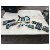(5) Makita Tools: Reciprocating Saw; Rotary Hammer; Xenon Flashlight;18 GA. Straight Shear; Band Saw